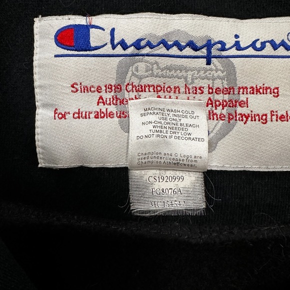 Champion Boston University Hockey Sweatshirt Mens S Black Full Zip Terriors - Picture 9 of 10